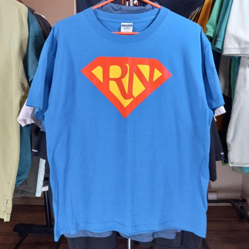 Registered Nurse x Superman mashup vintage tee shirt